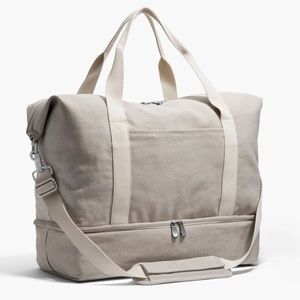 Lo & Sons Catalina Deluxe Large - Dove Grey Organic Canvas - Like New!